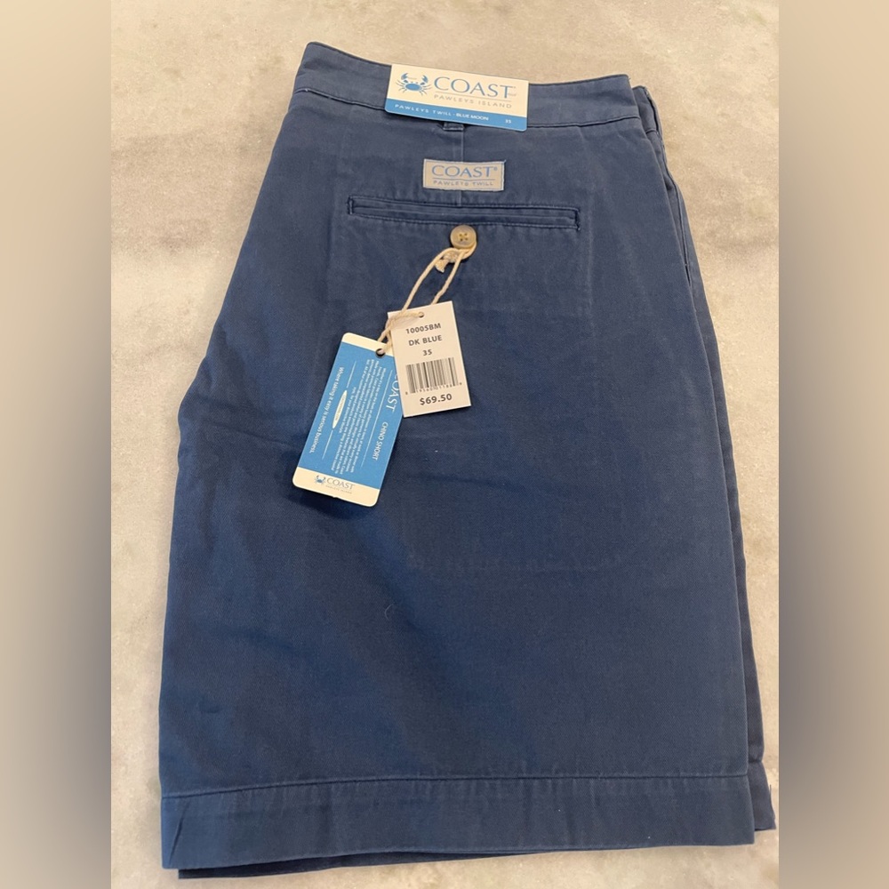 Coast brand mens twill shorts sz 35